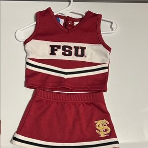 FSU Florida State 0/3 Month Baby Cheerleader Outfit